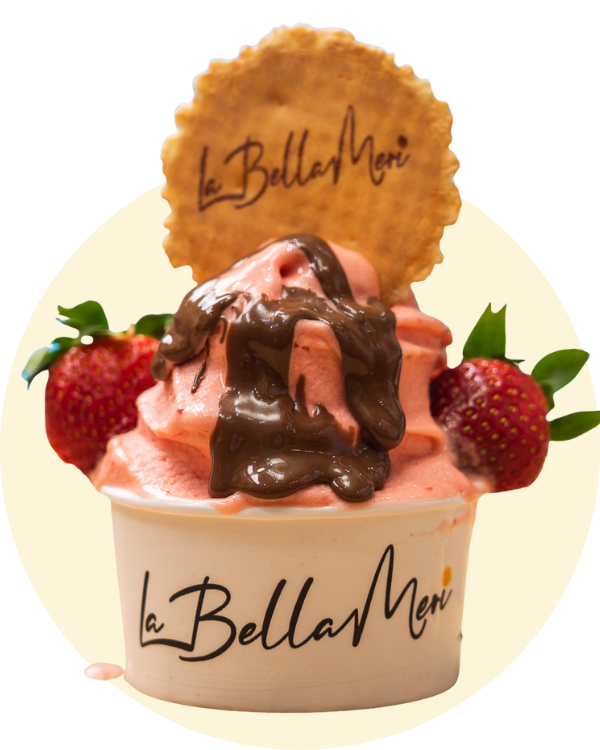 Tarro de helado con galleta - La Bella Meri